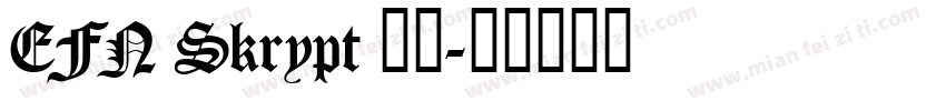 EFN Skrypt 字体字体转换